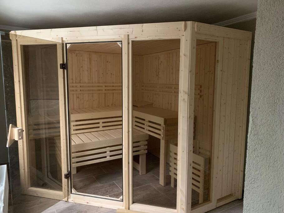 Waldferienhaus Dunja Mit Whirlpool, Sauna U Garten Hain  المظهر الخارجي الصورة